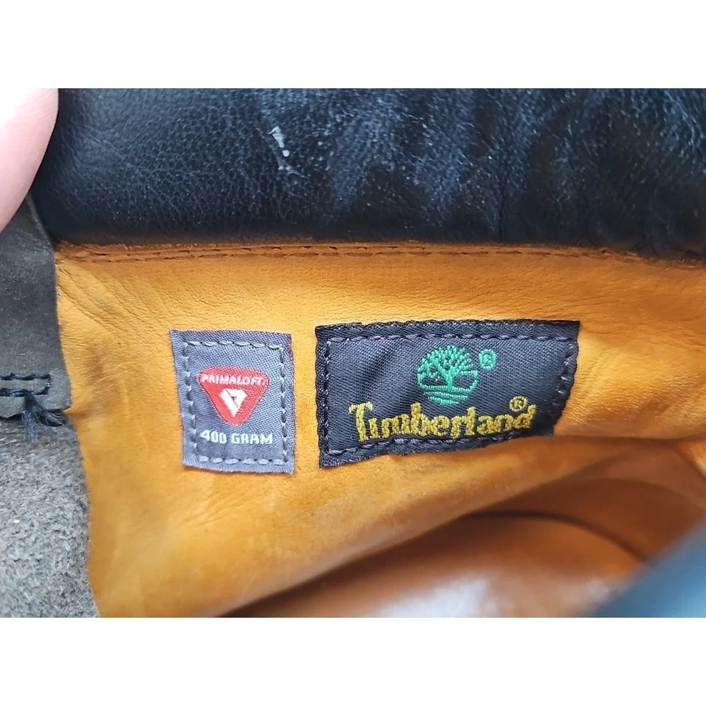 Timberland Nubucj Waterproof Combat‎ Boots Brown Mens Size 13M